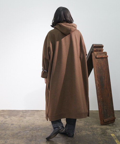 Dulcamara（ドゥルカマラ）の「ビーバーフレームヘムロングCT -BEAVER-（モッズコート・メンズ・ネイビー/ブラウン/ブルー系その他・1/0）」の8枚目の写真