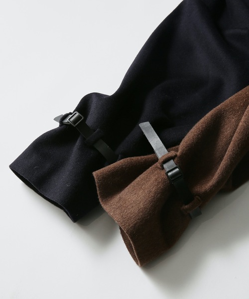 Dulcamara（ドゥルカマラ）の「ビーバーフレームヘムロングCT -BEAVER-（モッズコート・メンズ・ネイビー/ブラウン/ブルー系その他・1/0）」の11枚目の写真