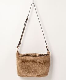 カシュカシュ cachecache / ベルトハンドル2way手編みショルダーバッグ