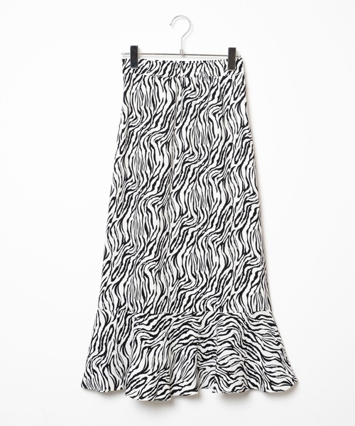 WEGO（ウィゴー）の「WEGO/マーメイドロングスカート（スカート・レディース・その他1/アニマル/ホワイト/ブラック・FREE）」の9枚目の写真