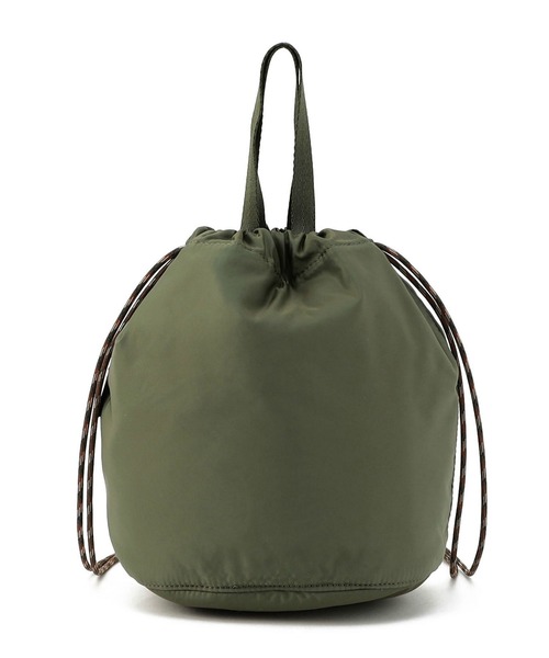 Alpha Industries（アルファインダストリーズ）の「【ユニセックス】コーデュラ DRAWSTRING BAG(巾着バッグ)（ボディバッグ/ウエストポーチ・メンズ・ブラック/グリーン/マルチ・FREE）」の10枚目の写真