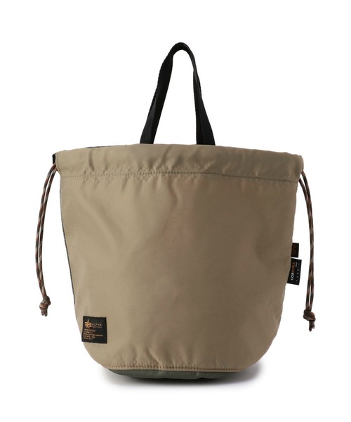 Alpha Industries（アルファインダストリーズ）の「【ユニセックス】コーデュラ DRAWSTRING BAG(巾着バッグ)（ボディバッグ/ウエストポーチ・メンズ・ブラック/グリーン/マルチ・FREE）」の20枚目の写真
