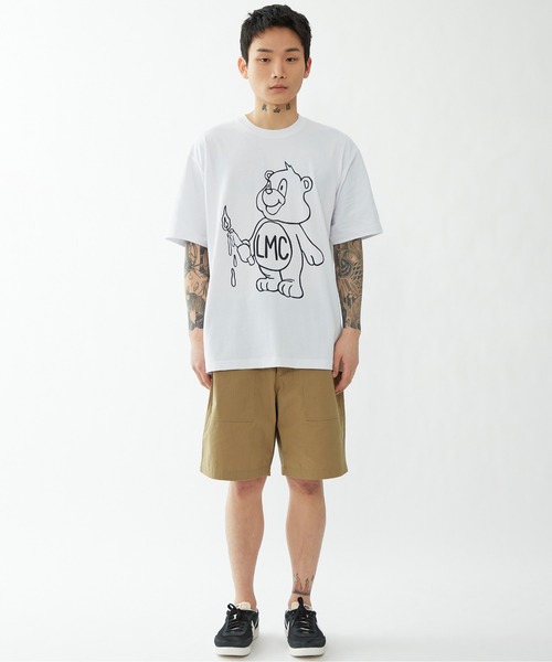 LMCの「【LMC】CANDLE BEAR TEE / エルエムシー キャンドル ベアー グラフィック Tシャツ（Tシャツ/カットソー・メンズ・ブラウン/ネイビー/ホワイト・MEDIUM/X-LARGE/LARGE/SMALL）」の7枚目の写真