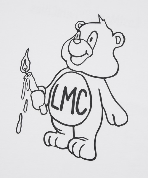 LMCの「【LMC】CANDLE BEAR TEE / エルエムシー キャンドル ベアー グラフィック Tシャツ（Tシャツ/カットソー・メンズ・ブラウン/ネイビー/ホワイト・MEDIUM/X-LARGE/LARGE/SMALL）」の12枚目の写真