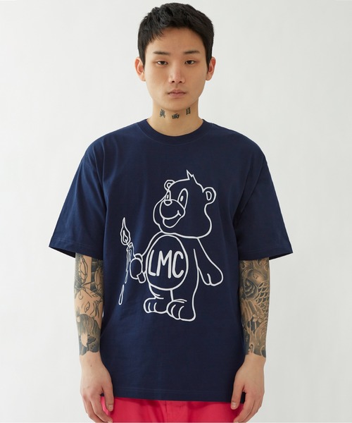LMCの「【LMC】CANDLE BEAR TEE / エルエムシー キャンドル ベアー グラフィック Tシャツ（Tシャツ/カットソー・メンズ・ブラウン/ネイビー/ホワイト・MEDIUM/X-LARGE/LARGE/SMALL）」の14枚目の写真