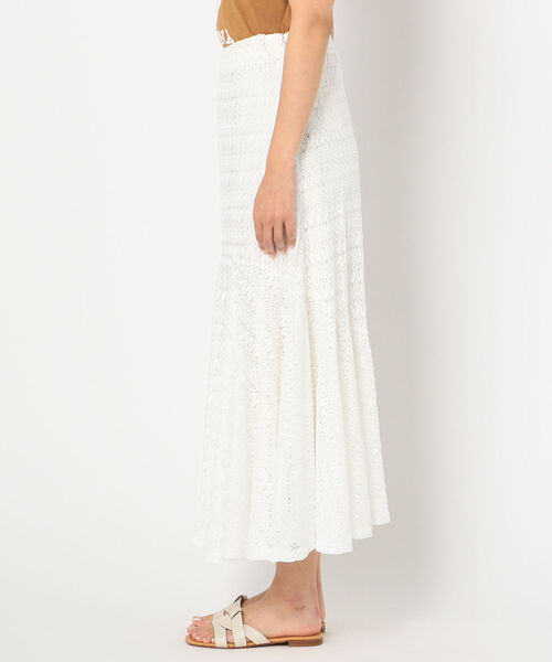 fredy emue（フレディエミュ）の「切替フレアレーススカート（スカート・レディース・ブラック/オフホワイト・36/38）」の22枚目の写真