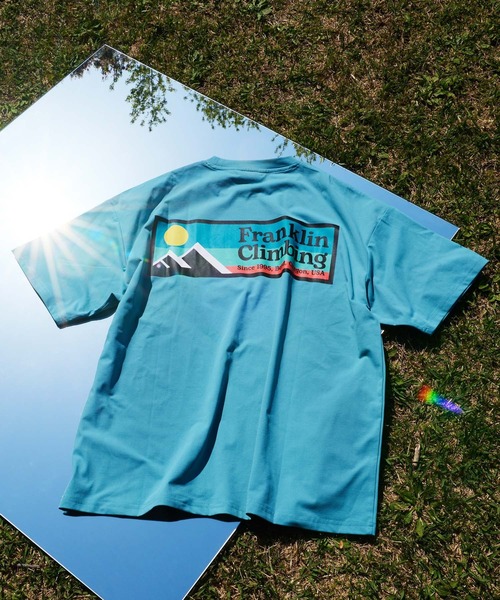 Franklin Climbing（フランクリンクライミング）の「【Franklin Climbing】ロゴTEE（Tシャツ/カットソー・メンズ・ベージュ/ホワイト/オレンジ/ブラック/ブルー系その他・MEDIUM/X-LARGE/X-SMALL/SMALL/LARGE）」の5枚目の写真