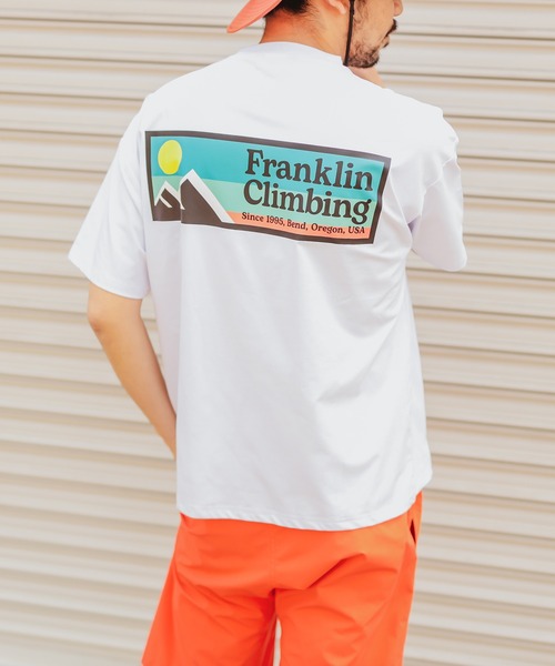 Franklin Climbing（フランクリンクライミング）の「【Franklin Climbing】ロゴTEE（Tシャツ/カットソー・メンズ・ベージュ/ホワイト/オレンジ/ブラック/ブルー系その他・MEDIUM/X-LARGE/X-SMALL/SMALL/LARGE）」の2枚目の写真