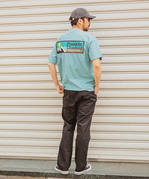Franklin Climbing（フランクリンクライミング）の「【Franklin Climbing】ロゴTEE（Tシャツ/カットソー・メンズ・ベージュ/ホワイト/オレンジ/ブラック/ブルー系その他・MEDIUM/X-LARGE/X-SMALL/SMALL/LARGE）」の15枚目の写真