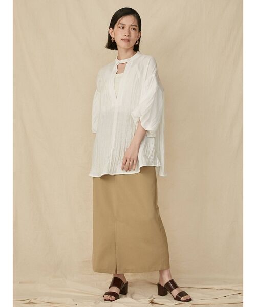 COTORICA(コトリカ)の「袖ボリューム2WAYブラウス(シャツ/ブラウス・レディース・ブラック/オフホワイト/ライトグリーン・FREE)」の11枚目の写真