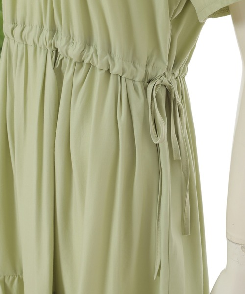 fifth calin（フィフスカラン）の「パステルカラーVネックティアードワンピース（ワンピース・レディース・イエロー/オレンジ/グリーン・MEDIUM）」の9枚目の写真