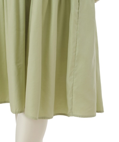 fifth calin（フィフスカラン）の「パステルカラーVネックティアードワンピース（ワンピース・レディース・イエロー/オレンジ/グリーン・MEDIUM）」の10枚目の写真