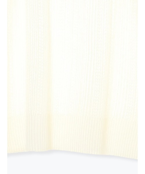 Te chichi(テチチ)の「麻タッチ透かし編みサイド釦プルオーバー(ニット/セーター・レディース・ネイビー/オフホワイト/モカ・フリ-)」の15枚目の写真