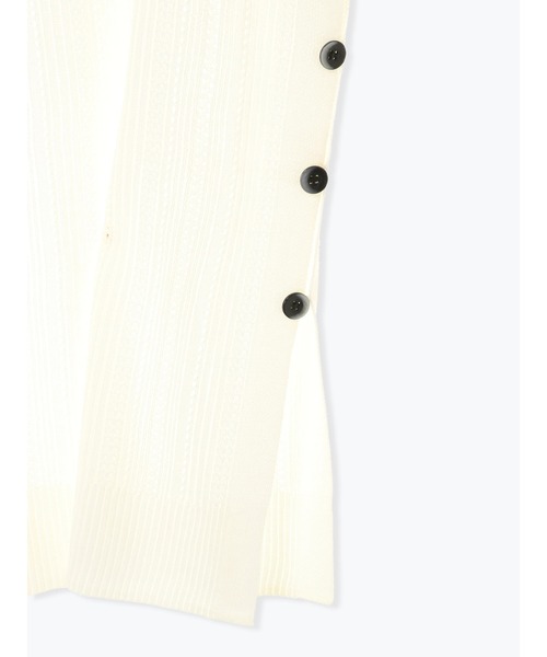 Te chichi(テチチ)の「麻タッチ透かし編みサイド釦プルオーバー(ニット/セーター・レディース・ネイビー/オフホワイト/モカ・フリ-)」の18枚目の写真