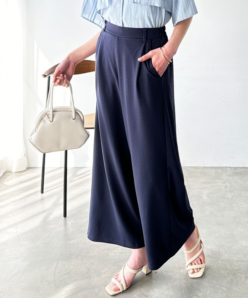 GeeRA（ジーラ）の「【接触冷感】夏にぴったり。上品見えカットジョーゼットワイドパンツ（その他パンツ・レディース・ライトグレー/ピンク/キャメル/ブラック/ネイビー・MEDIUM/LARGE/X-LARGE/SMALL/XX-LARGE）」の17枚目の写真