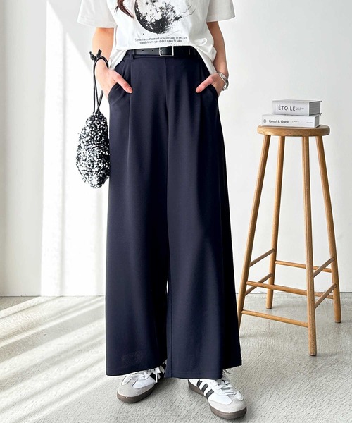 GeeRA（ジーラ）の「【接触冷感】夏にぴったり。上品見えカットジョーゼットワイドパンツ（その他パンツ・レディース・ライトグレー/ピンク/キャメル/ブラック/ネイビー・MEDIUM/LARGE/X-LARGE/SMALL/XX-LARGE）」の19枚目の写真