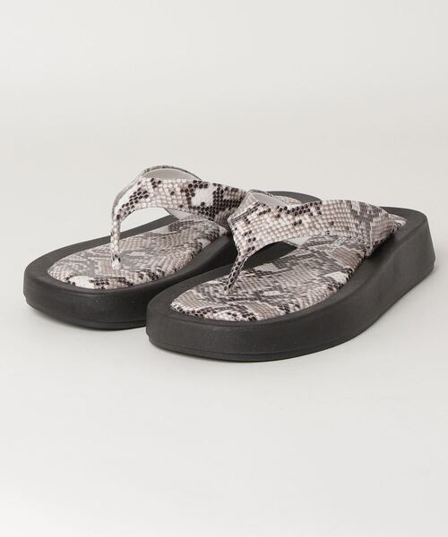 LibertyDoll（リバティードール）の「Liberty doll / スクエアトングボリュームソールサンダル　厚底スライドサンダル　ワンマイルサンダル(4123)（サンダル・レディース・ホワイト/ブラック/パイソン/ホワイト系その他/モカ/ブラウン・S/M/L/LL）」の11枚目の写真