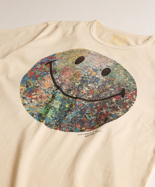 Cloveru(クローバル)の「【CLOVERU/クローバル】SMILE Tシャツ(Tシャツ/カットソー・メンズ・ナチュラル・X-LARGE/XX-LARGE)」の2枚目の写真