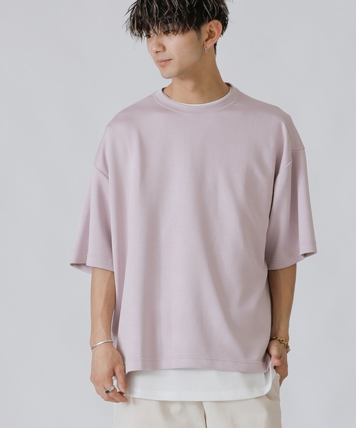 ADMIX/ATELIER SAB MEN（アドミックスアトリエサブメン）の「ハイテンション サマーポンチ オーバーサイズ 半袖 Tシャツ（Tシャツ/カットソー・メンズ・ホワイト/ライトブルー/ライトベージュ/ブルー/マスタード/ライトパープル・48/50）」の6枚目の写真