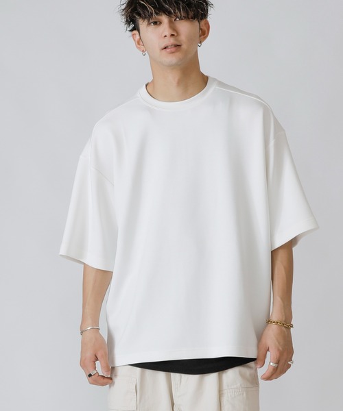 ADMIX/ATELIER SAB MEN（アドミックスアトリエサブメン）の「ハイテンション サマーポンチ オーバーサイズ 半袖 Tシャツ（Tシャツ/カットソー・メンズ・ホワイト/ライトブルー/ライトベージュ/ブルー/マスタード/ライトパープル・48/50）」の2枚目の写真