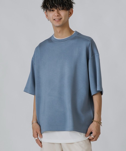 ADMIX/ATELIER SAB MEN（アドミックスアトリエサブメン）の「ハイテンション サマーポンチ オーバーサイズ 半袖 Tシャツ（Tシャツ/カットソー・メンズ・ホワイト/ライトブルー/ライトベージュ/ブルー/マスタード/ライトパープル・48/50）」の11枚目の写真