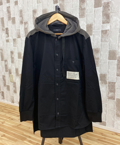 DIESEL（ディーゼル）の「フラッグパッチ フーデッドシャツジャケット「S-EIKU」（ミリタリージャケット・メンズ・ブラック/カーキ・M/L/XL/XXL）」の18枚目の写真