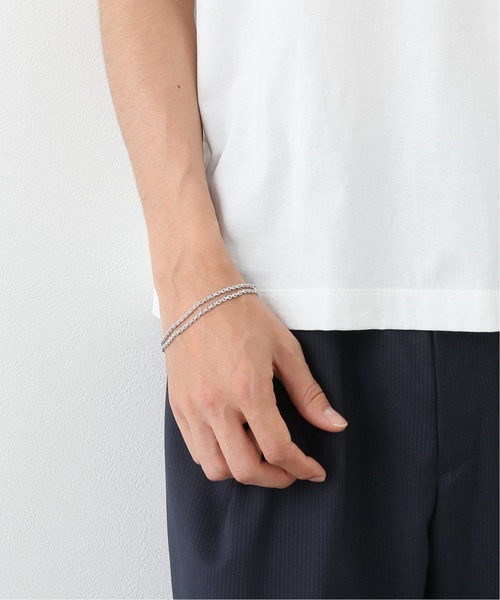 EDIFICE（エディフィス）の「【EDIFICE ACCENT / エディフィスアクサン】necklace B_cutbeans（ネックレス・メンズ・シルバー・FREE）」の6枚目の写真