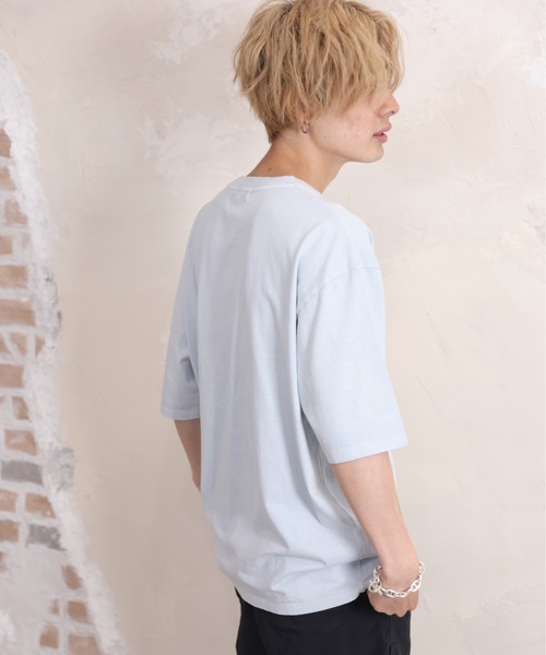 ACE SHOP(エースショップ)の「ピグメントTEE(Tシャツ/カットソー・メンズ・ベージュ/グリーン/ホワイト/サックスブルー/ブラック・FREE)」の21枚目の写真