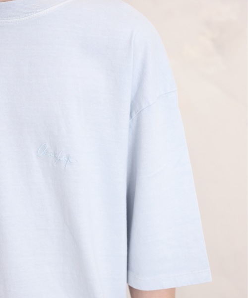 ACE SHOP(エースショップ)の「ピグメントTEE(Tシャツ/カットソー・メンズ・ベージュ/グリーン/ホワイト/サックスブルー/ブラック・FREE)」の6枚目の写真