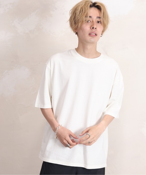 ACE SHOP(エースショップ)の「ピグメントTEE(Tシャツ/カットソー・メンズ・ベージュ/グリーン/ホワイト/サックスブルー/ブラック・FREE)」の12枚目の写真