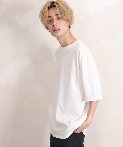ACE SHOP(エースショップ)の「ピグメントTEE(Tシャツ/カットソー・メンズ・ベージュ/グリーン/ホワイト/サックスブルー/ブラック・FREE)」の22枚目の写真