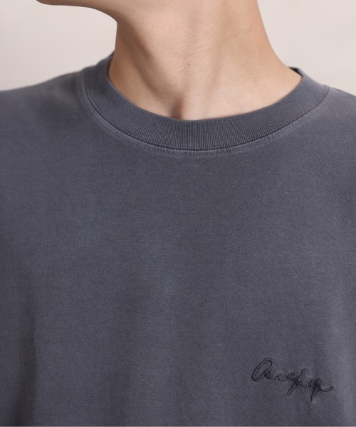 ACE SHOP(エースショップ)の「ピグメントTEE(Tシャツ/カットソー・メンズ・ベージュ/グリーン/ホワイト/サックスブルー/ブラック・FREE)」の8枚目の写真