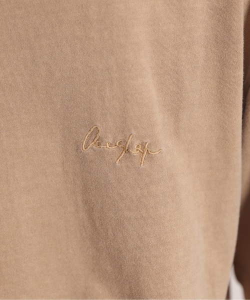 ACE SHOP(エースショップ)の「ピグメントTEE(Tシャツ/カットソー・メンズ・ベージュ/グリーン/ホワイト/サックスブルー/ブラック・FREE)」の9枚目の写真