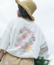 押し花にするリンガー花プリントT