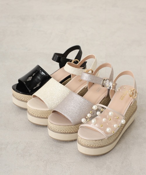 one after another NICE CLAUP(ワンアフターアナザーナイスクラップ)の「厚底アソートサンダル(サンダル・レディース・ピンク系その他/ホワイトゴールド・S/LL/M/L)」の15枚目の写真