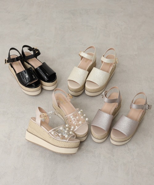 one after another NICE CLAUP(ワンアフターアナザーナイスクラップ)の「厚底アソートサンダル(サンダル・レディース・ピンク系その他/ホワイトゴールド・S/LL/M/L)」の16枚目の写真