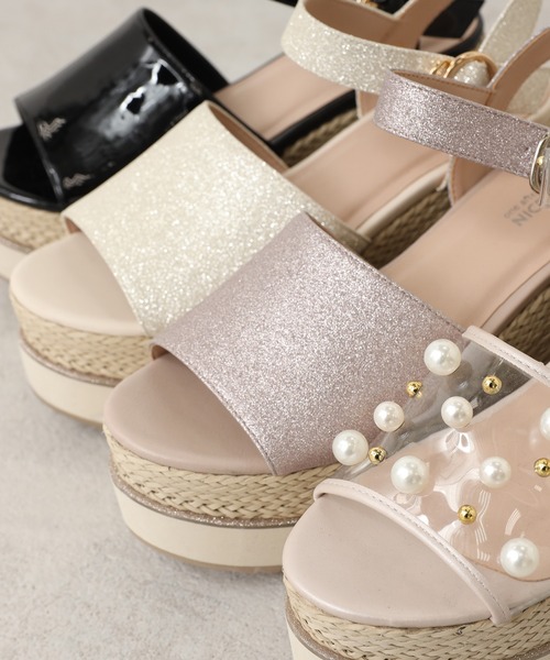 one after another NICE CLAUP(ワンアフターアナザーナイスクラップ)の「厚底アソートサンダル(サンダル・レディース・ピンク系その他/ホワイトゴールド・S/LL/M/L)」の14枚目の写真