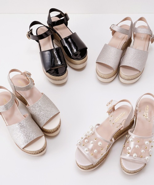 one after another NICE CLAUP(ワンアフターアナザーナイスクラップ)の「厚底アソートサンダル(サンダル・レディース・ピンク系その他/ホワイトゴールド・S/LL/M/L)」の18枚目の写真