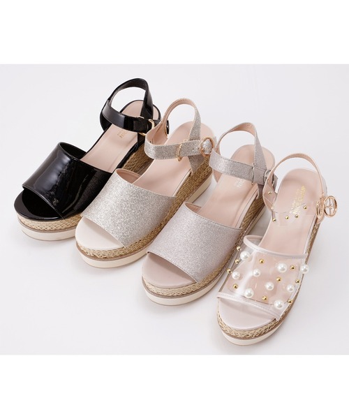 one after another NICE CLAUP(ワンアフターアナザーナイスクラップ)の「厚底アソートサンダル(サンダル・レディース・ピンク系その他/ホワイトゴールド・S/LL/M/L)」の19枚目の写真