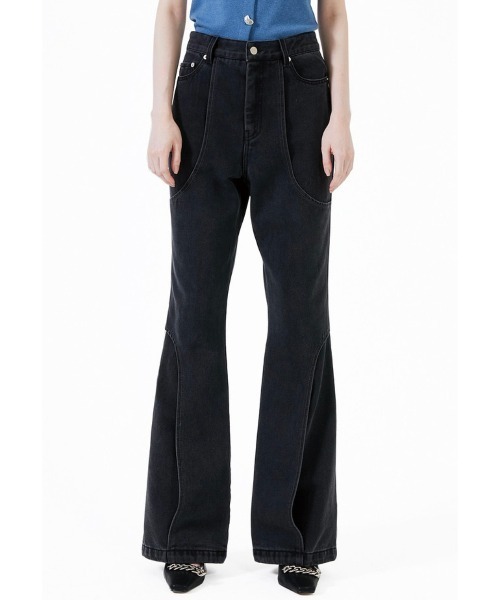 ESC STUDIO（イーエスシースタジオ）の「【ESC STUDIO】Line boots cut denim pants（デニムパンツ・メンズ・ブラック/ブルー・01/02）」の21枚目の写真