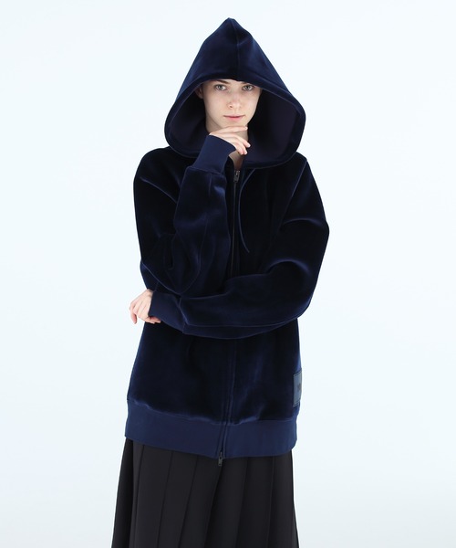 Y-3（ワイスリー）の「U SQUARE VELVET SPACER FULL-ZIP HOODIE