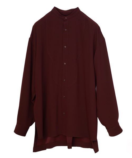 TAUPE（トープ）の「【TAUPE/トープ】 ジョーゼットディープスリットブザムシャツ（シャツ/ブラウス・メンズ・アイボリー/ワインレッド・1/2）」の21枚目の写真