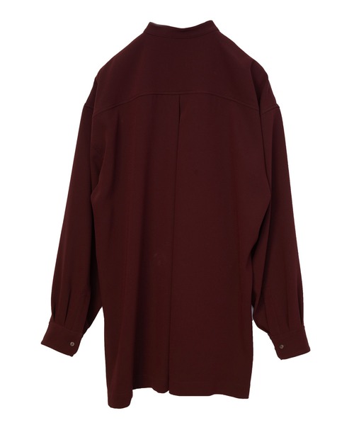 TAUPE（トープ）の「【TAUPE/トープ】 ジョーゼットディープスリットブザムシャツ（シャツ/ブラウス・メンズ・アイボリー/ワインレッド・1/2）」の22枚目の写真
