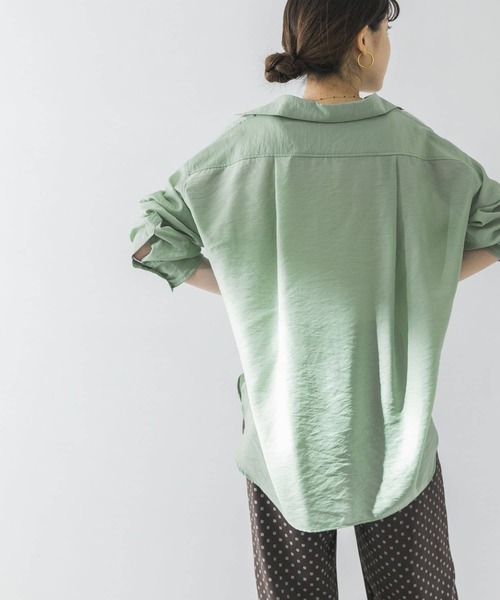 URBAN RESEARCH（アーバンリサーチ）の「シアールーズシャツ（Tシャツ/カットソー・レディース・ブラック/ベージュ/ミント・FREE）」の17枚目の写真