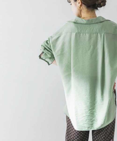 URBAN RESEARCH（アーバンリサーチ）の「シアールーズシャツ（Tシャツ/カットソー・レディース・ブラック/ベージュ/ミント・FREE）」の18枚目の写真