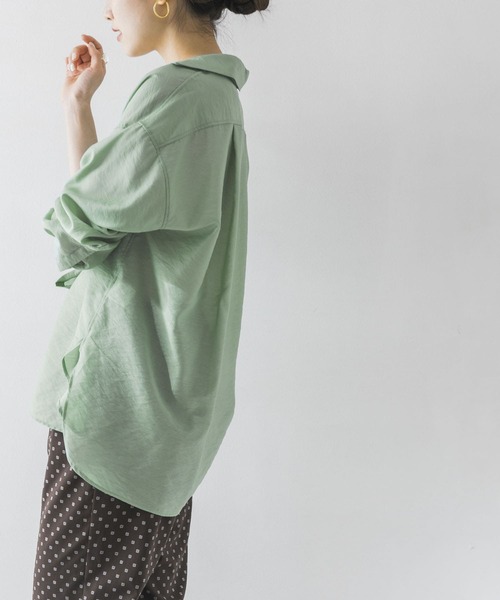 URBAN RESEARCH（アーバンリサーチ）の「シアールーズシャツ（Tシャツ/カットソー・レディース・ブラック/ベージュ/ミント・FREE）」の19枚目の写真