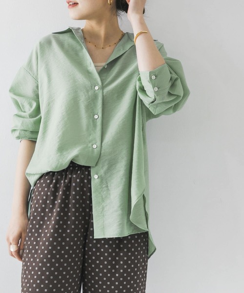 URBAN RESEARCH（アーバンリサーチ）の「シアールーズシャツ（Tシャツ/カットソー・レディース・ブラック/ベージュ/ミント・FREE）」の20枚目の写真