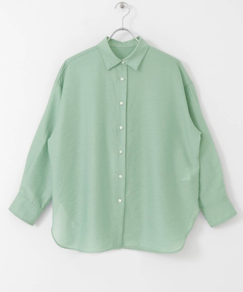 URBAN RESEARCH（アーバンリサーチ）の「シアールーズシャツ（Tシャツ/カットソー・レディース・ブラック/ベージュ/ミント・FREE）」の9枚目の写真