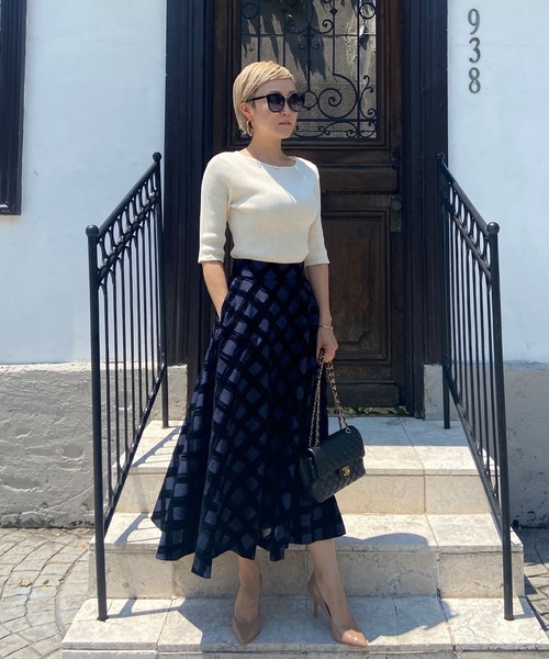 JENNE(ジェンヌ)の「着せ替え袖付き 長袖リブニット(ニット/セーター・レディース・ブラック/ネイビー/アイボリー・SMALL/MEDIUM/LARGE/X-LARGE)」の15枚目の写真