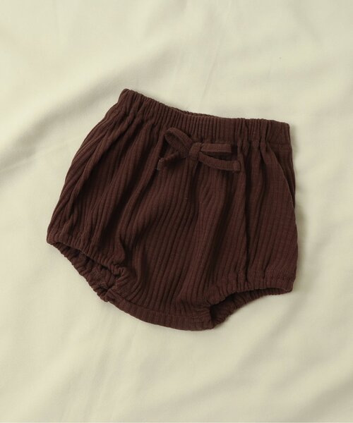 apres les cours（アプレレクール）の「WEB限定 リブブルマ（その他ベビーウェア・キッズ・アイボリー/イエロー/ブルー/ブラウン/ダークブラウン・80）」の3枚目の写真